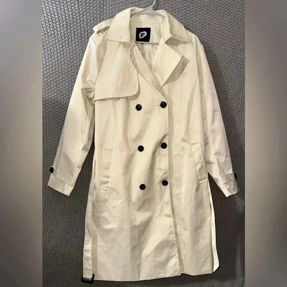 Jackets & Blazers - Garemcy Women's Long Waterproof Trench Coat Double Breasted Classic Lapel Belted